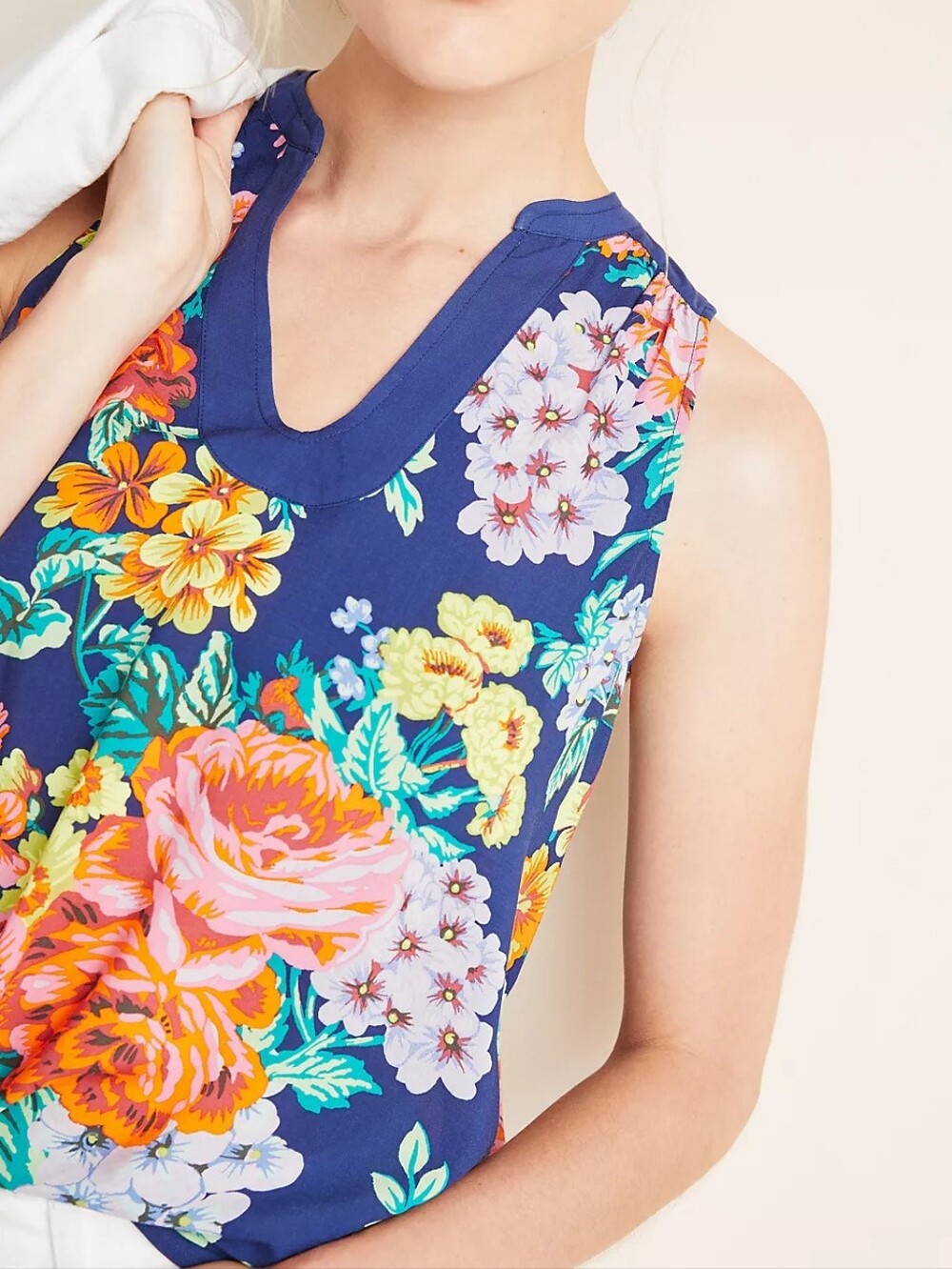 Anthropologie Maeve Melange Floral Top - Picture 9 of 10
